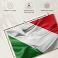 thumbnail image 6 of Elephant Stock Creased Italian Flag Wall Art - Horizontal Canvas Wall Art - Living Room Wall Decor - Flags Canvas - Green And Red Decor - 36" x 24", 6 of 8