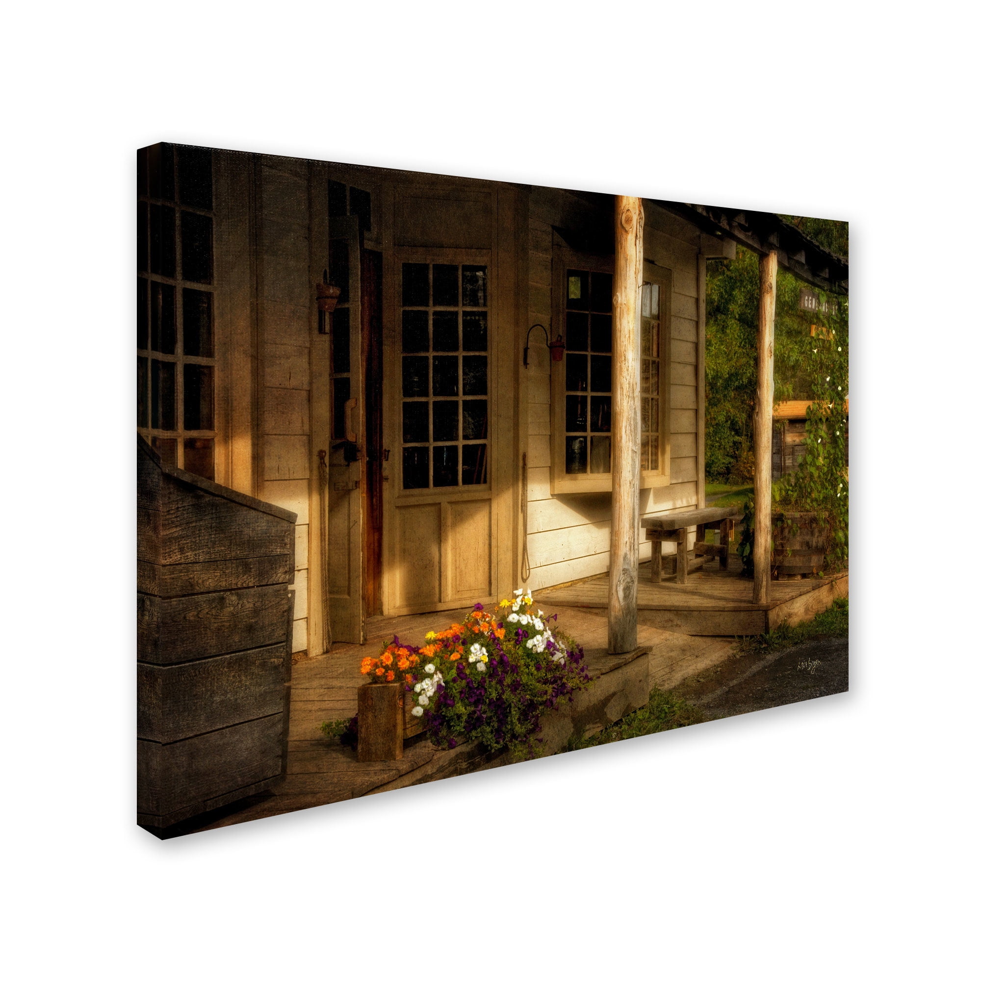 Trademark Fine Art "The Old General Store" Canvas Art by Lois Bryan