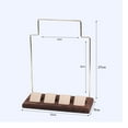 thumbnail image 5 of lionlar Jewelry Organizer Stand, Hanging Rack for Watches Anklets Countertop Tradeshow Tall+Ear Studs Base, 5 of 5