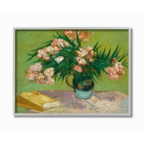 Stupell Industries Reading Table Pink Green Van Gogh Classical Painting Framed Wall Art by Vincent Van Gogh