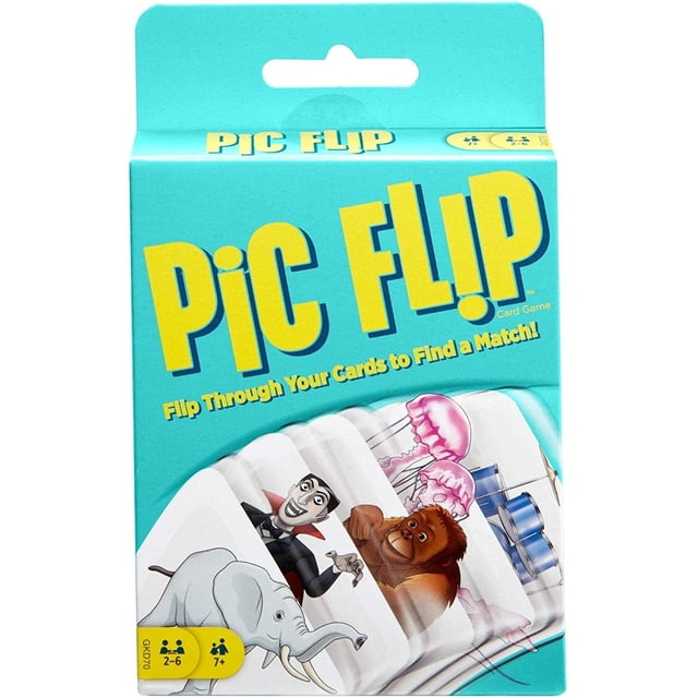 Juego de cartas Mattel Pic Flip para 2 a 6 jugadores