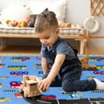 thumbnail image 3 of Socofuz Kids Learning & Game Rug Rug 3'x4', Non-Slip Carpet, Aircrafts Trucks Cars Rug for Children's Bedrooms and Playrooms, 3 of 10