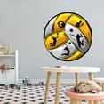thumbnail image 2 of Sports Wall Decals for Boys Bedroom - Realistic Volleyball with Volleyball Players Players DIY & Creativity Boy Girl Bedroom Wall Sticker - Size: 40 In x 40 In, 2 of 5