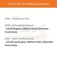 thumbnail image 2 of Max Advanced Brakes - Brake Kit for 2004-2006 2007 2008 Acura TSX 2003 2004 2005 2006 2007 Honda Accord Front and Rear Replacement Cross Drilled Disc Brake Rotors and Ceramic Brake Pads, 2 of 9