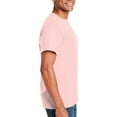 thumbnail image 5 of Gildan - Short Sleeve T-Shirt for Men's – 3XL Size | 100% Heavy Cotton Crew Neck Tee, Assorted Color T-Shirt, 5.3 Oz | Single Pack - Light Pink, 5 of 5
