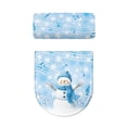 thumbnail image 4 of HELLHERO ESnowman Music Pattern lastic Edge Elastic Bottom Toilet Seat Lid Cover, Polyester Fabric, Washable Bathroom Toilet Lid Cover Set, Universal, 4 of 7