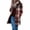 Khaki, variant on Womens Flannel Jacket Long Plaid Shacket Casual Button Down Tartan Trench Coat Long Sleeve Shirts with Pockets