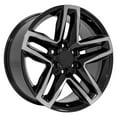 thumbnail image 3 of OE Wheels CV34 20 Inch Rims and Tires Fit Silverado 1500 Trail Boss Style 6x139.7 20x9 Gloss Black Machined - Hollander 5911 - Eagle LS-2 275/55-20 (Set of 4), 3 of 5