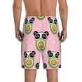 thumbnail image 3 of Fotbe Panda Avocado Pajama Shorts for Men, Men's Pajama Bottoms, Sleepwear,Short Pajama Pants-Small, 3 of 9