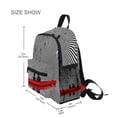 thumbnail image 3 of FORMRS School Backpack with Front Zippered Pocket 12" Student Travel Daypack, Red Boat, 3 of 6