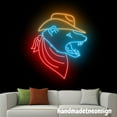 thumbnail image 4 of Handmadetneonsign Cowboy Opossum Neon Sign, Western Cowboy Wall Art Decor, Opossum House Wall Decor 65831, 4 of 5