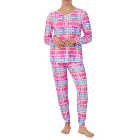

Saint Eve Women s Long Sleeve Henley and Jogger Knit Pajama Set
