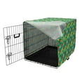 thumbnail image 3 of Fruit Dog Crate Cover, Summer Time Layout of Watermelon Bananas Peach Pears Strawberries and Lemons, Easy to Use Pet Kennel Cover Small Dogs Puppies Kittens, 7 Sizes, Shamrock Green, by Ambesonne, 3 of 6