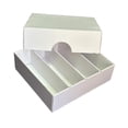 thumbnail image 4 of Caja de Almacenamiento de Tarjetas Coleccionables Colección de Almacenamiento de Escritorio Compacta Resistente, Ahorra Espacio Caja Blanca de 4 Filas, 4 of 9