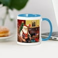 thumbnail image 3 of CafePress - Santa's 2 Dobermans Mug - 11 oz Ceramic Mug - Novelty Coffee Tea Cup, 3 of 4