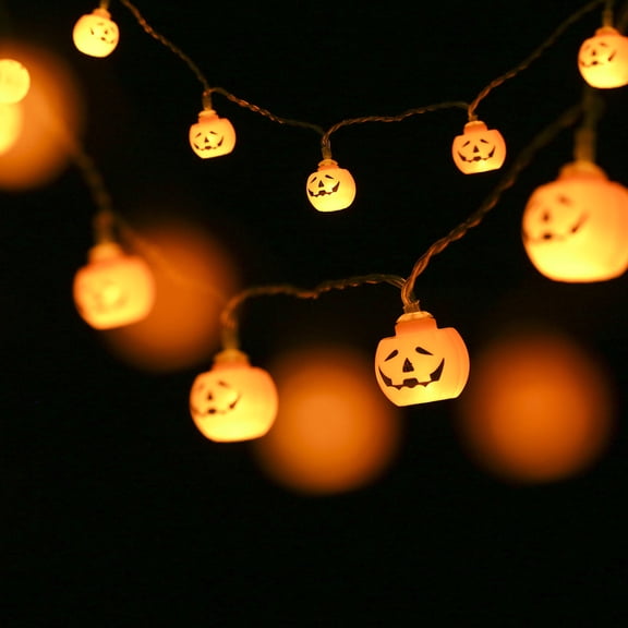 FOMIYES Orange String Lights Battery Operated LED for Indoor and Outdoor Decor