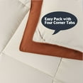 thumbnail image 5 of HIG Light Weight Down Alternative Comforter Set, King, Terracotta, Reversible, 5 of 7
