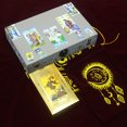 thumbnail image 4 of Juego de cartas de tarot con caja de madera gris, bolsa de mantel, juego de mesa impermeable de lámina dorada, 4 of 5