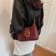 thumbnail image 3 of Bolso Bandolera Mujer Ante Con Satchel para (Vino) Rojo, 3 of 9