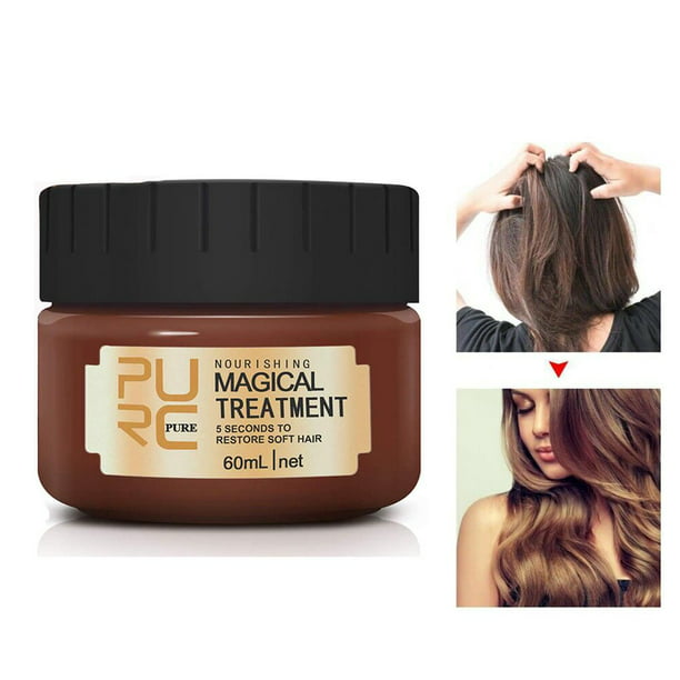 PURC Magical Treatment Mask, Advanced Molecular Hair Roots Treatment 5 Seconds Repairs Damage Hair Root Hair Tonic Keratin Ha Walmart.com