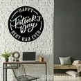 thumbnail image 5 of Craftnamesign Personalized Happy Father's Day Metal Wall Art, Custom Best Dad, 5 of 5