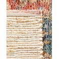 thumbnail image 5 of Unique Loom Chenille Jute Collection Area Rug - Rambagh (7' 10" Square Orange Yellow/Ivory), 5 of 6