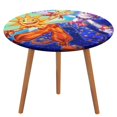 thumbnail image 1 of Sundrop y Moondrop: Jefe final-theme Fitted Round Tablecloths Elastic Edged Table Covers Waterproof Table Cloth for Kitchen Holiday Party Tables Decor 120cm, 1 of 6