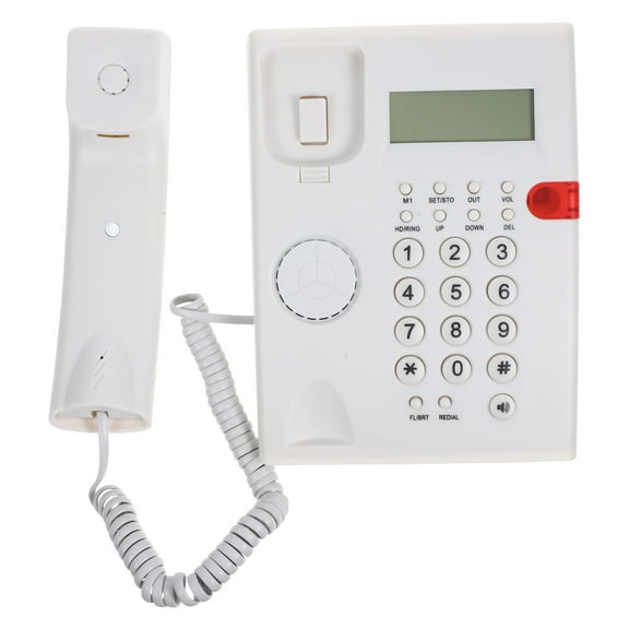 OUNONA  English Commercial Phones for Home Cell Converter Parts Hardware Office White