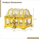 thumbnail image 4 of Cofre del tesoro pirata transparente con cerradura, caja de almacenamiento dorada para exhibir la colección de los más pequeños, caja de tesoro de plástico decorativa para juegos de fiesta y decoració, 4 of 5