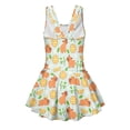 thumbnail image 5 of FUIALDOLG Yellow Lemon Capybara Kids One Piece Swimwear Sleeveless Beach Bathing Suit with Skirt for Little Girl,Quick Drying Tank Tops Swimsuits Beach Pool Party Outfits 3-4 Y, 5 of 8