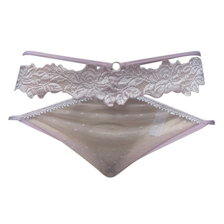 

Aayomet Women Panties Womens Panties Hollow Lace Alluring Low Waist Briefs Bow Panties Pink M