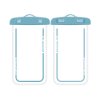 CSChome Waterproof Cell Phone Pouch Waterproof Phone 2Pcs Touch Screen Design Large Capacity Transparent Universal Underwater Clear Cellphone Protector Dry