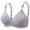 Purple, variant on Kureaily Women's Comfortable Thin Chest Show Small Gathered Breathable Comfortable No Steel Ring Uphold Anti Drop Bra Padded Bras