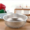 thumbnail image 2 of Metal Colander with Handle Pasta, Pasta, Fruit, Vegetable, Kitchen Food Strainer Basket Stainless Steel Colander Bowl Mesh Strainer, 2 of 8