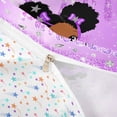 thumbnail image 4 of Castle Fairy Black Cute Elf Twin Duvet Cover,Shimmering Wing Pattern Twin Bedding,Lavender Violet Black,1 Duvet Cover and 1 Pillowcase, 4 of 6