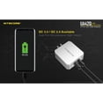 thumbnail image 3 of Nitecore UA42Q 2-Port Quick Charge USB 2.0 & 3.0 Adapter, Silver, 6952506493067, 3 of 3