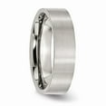 thumbnail image 4 of Stainless Steel Flat 6mm Brushed Wedding Band - Size 11, 4 of 5