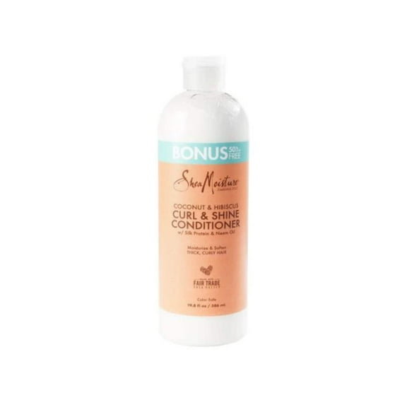 Shea Moisture Curl & Shine Conditioner,Coconut & Hibiscus 19.5 oz