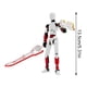 thumbnail image 3 of 3D Printed Movable Toy with Movable Joints Creative Model, Action Figure Collectibles Gifts for Kids or Fans (White), 3 of 4