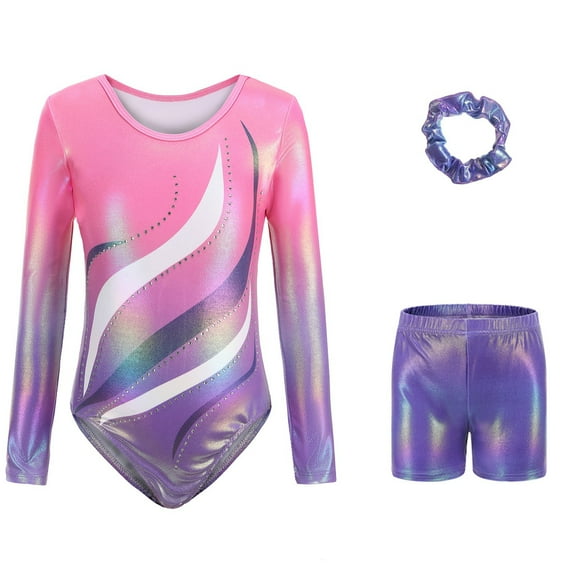 Jamsmile Toddler Girls Outfits Sets Long Sleeve Bodysuits   Pants With Headband Glitter Girls Rhinestone Dance Performance Sets