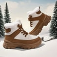 thumbnail image 6 of BOBOGOJP Girls Boys Snow Boots Winter Waterproof Slip Resistant Cold Weather Shoes Beige for Size 11.5, 6 of 9