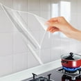 thumbnail image 1 of Clear Wall Protector Contact Paper Self Adhesive Oil Proof Waterproof Sticker Kitchen Backsplash Wall Protector Vinyl Film Removable Heat Resistant Transparent Wallpaper for Cupboard Furniture Doors, 1 of 6