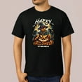 thumbnail image 2 of Happy Halloween Pumpkin Scarecrow Get Your Spook On T-Shirt, 2 of 5