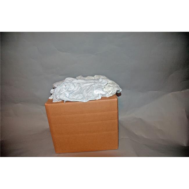 CTC RAGS BALBW25 100 Percent New White Cotton Knit Wiping Rags