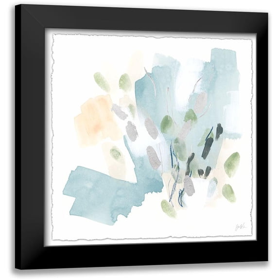 Vess, June Erica 12x12 Black Modern Framed Museum Art Print Titled - Pastel Integer III