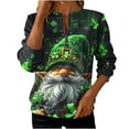 thumbnail image 3 of TaTaai Ladies Fashion St. Patrick's Day Printed Loose Round Neck Sweatshirt Long Sleeve Casual Top Soft Comfortable for Daily Home Office Streetwear Spring Fall Winter Gift, 3 of 5