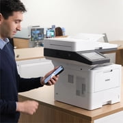 طابعة Brother MFC-L6810DW Enterprise أحادية اللون ليزر الكل في واحد مع طباعة منخفضة التكلفة ، وسعة ورق كبيرة ، وشبكات لاسلكية ، وميزات أمان متقدمة ، وطباعة ومسح ونسخ دوبلكس