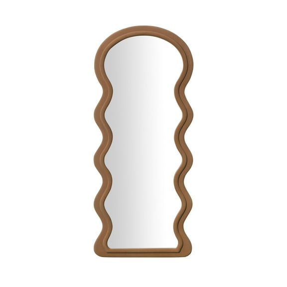 Rhodes Cinnamon Velvet 70" Floor Mirror