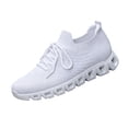thumbnail image 3 of Domuza Women's Running Shoes Casual Comfortable Fashion Non Slip Blade Sneakers Work Tennis Walking Sport Athletic Shoes White 8（EU-40）, 3 of 5