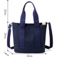 thumbnail image 5 of Bolso de mano de lona con asa superior para mujer Bolso de mano de gran capacidad TUNC  Sencillez, 5 of 5